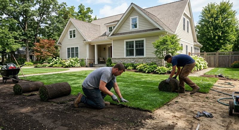 Bluegrass Sod Installation in Aiken, SC