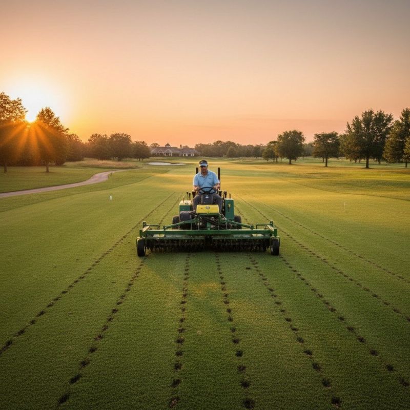 Spring Lawn Aeration